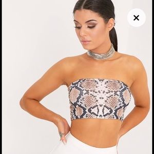 Pretty Little Thing Snake Bandeau